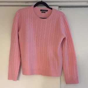 Ralph Lauren 100% Cashmere Pink Sweater